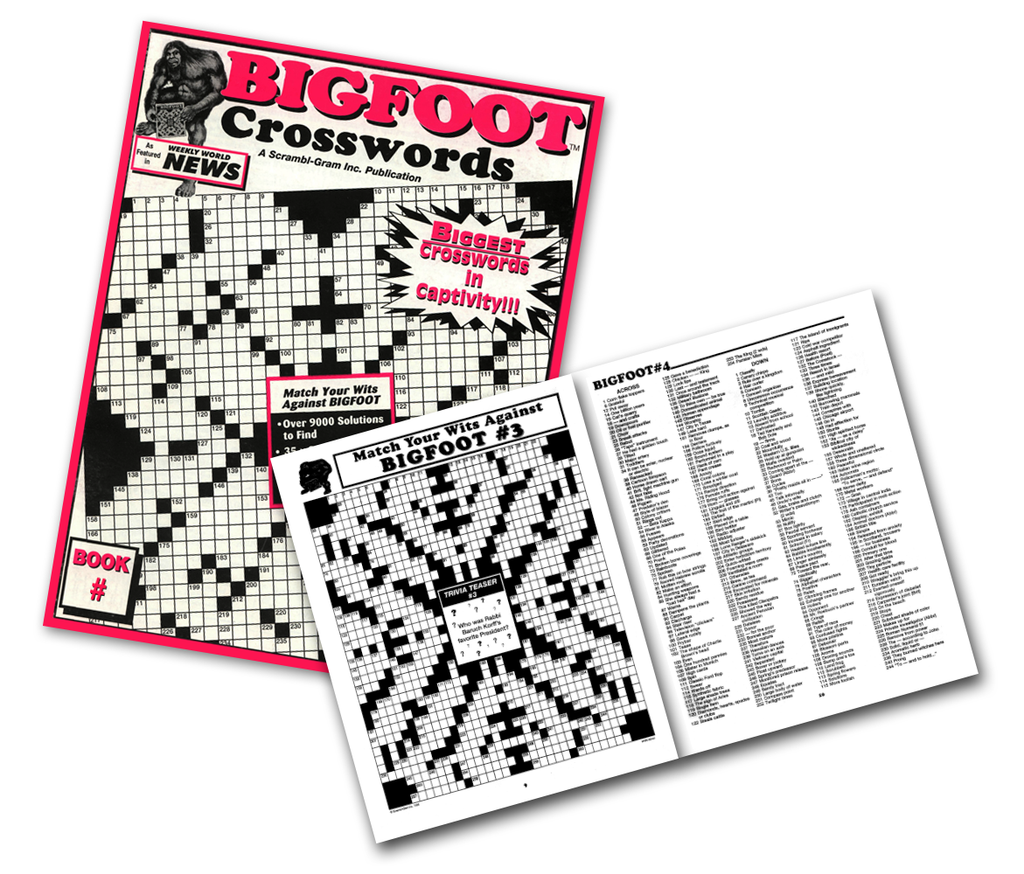 taxpayers bugaboos crossword Bigfoot Crossword Books – Puzzle Buffs