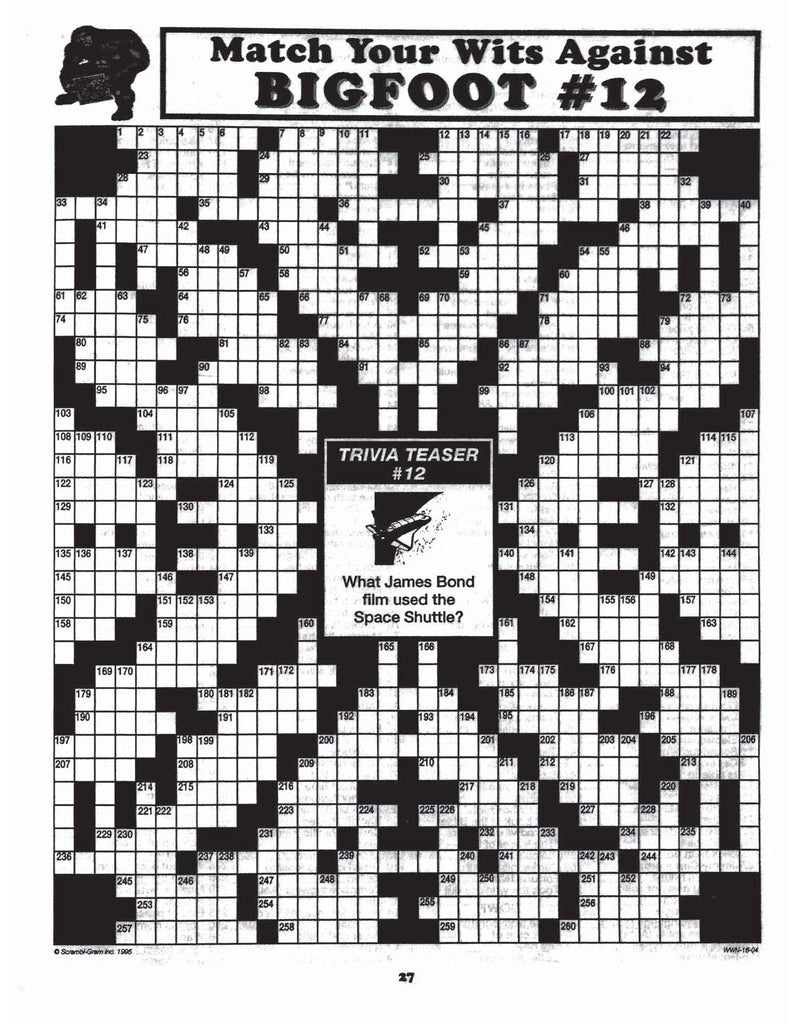 Bigfoot Crossword Books Puzzle Buffs Bigfoot Crossword Books Puzzle Buffs